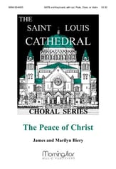Peace of Christ SATB choral sheet music cover